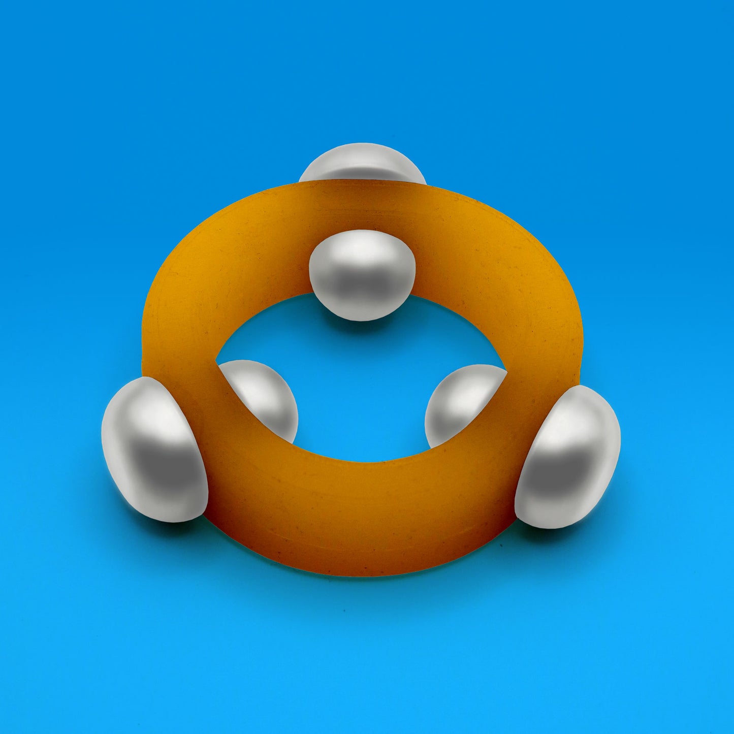 Triple Play: Orange on White