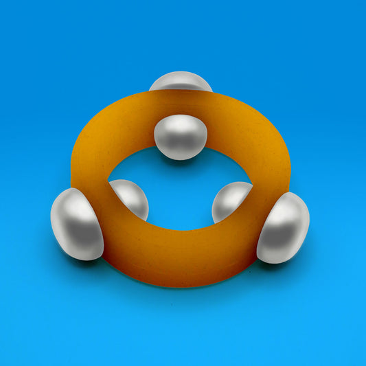 Triple Play: Orange on White